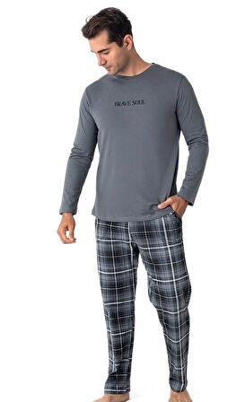 Nero Valente  Süprem Kumaş Erkek Pijama Takımı M/2XL