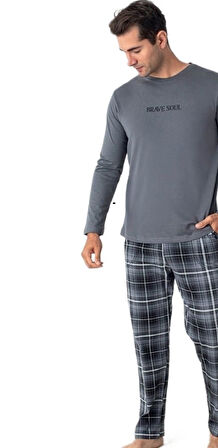 Nero Valente  Süprem Kumaş Erkek Pijama Takımı M/2XL