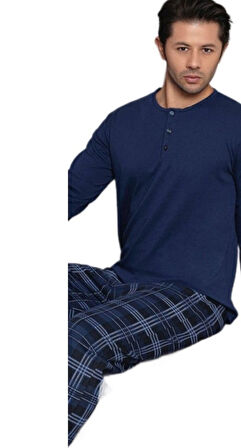 Rocco Vento İnterlok Kumaş Kışlık Erkek Pijama Takımı M–2XL