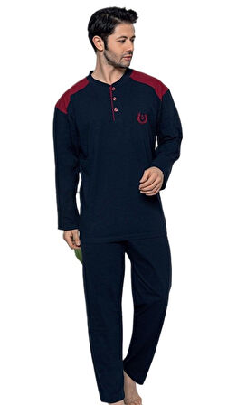 Dario Monte Kışlık İnterlok Kumaş Büyük Beden Erkek Pijama Takımı 3XL–5XL