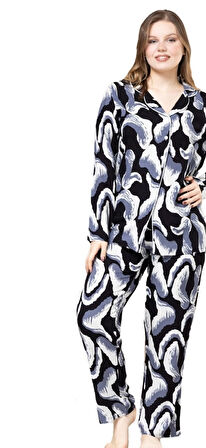 Bellessa Home Pamuklu Kumaş Kadın Pijama Takımı S/3XL