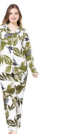 Amelia Casa Pamuklu Kumaş Kadın Pijama Takımı S/3XL