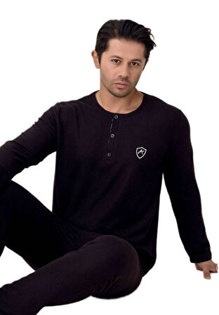 Core Prime Waffle Kumaş Erkek Pijama Takımı Sıcak ve Nefes Alan M/2XL