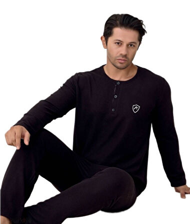 Core Prime Waffle Kumaş Erkek Pijama Takımı Sıcak ve Nefes Alan M/2XL