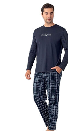 Lorenzo Süprem Kumaş Uzun Kollu Erkek Pijama Takımı M/2XL