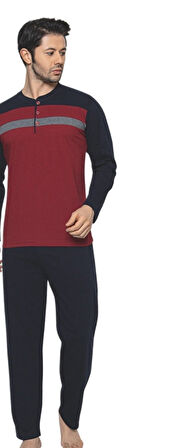 Fortezza Kışlık İnterlok Kumaş Erkek Pijama Takımı M/2XL