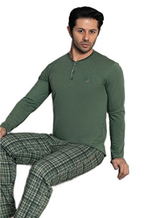 Urban Luxe Premium Penye İnterlok Kumaş Kışlık Erkek Pijama Takımı M/2XL