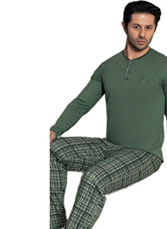 Urban Luxe Premium Penye İnterlok Kumaş Kışlık Erkek Pijama Takımı M/2XL