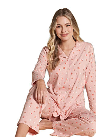  Essence Premium Kadın Pijama Takımı Pamuklu Kumaş Yumuşak Dokunuşlu  S–XL
