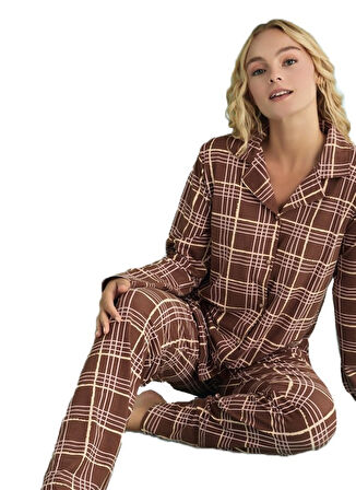 Amera Kadın Pijama Takımı Yumuşak Dokulu ve Sıcak S–XXL
