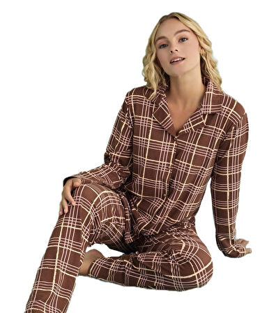 Amera Kadın Pijama Takımı Yumuşak Dokulu ve Sıcak S–XXL