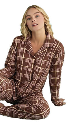 Amera Kadın Pijama Takımı Yumuşak Dokulu ve Sıcak S–XXL