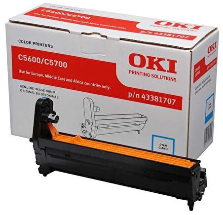 Oki C5600 (43381707) Mavi Orjinal Drum Ünitesi