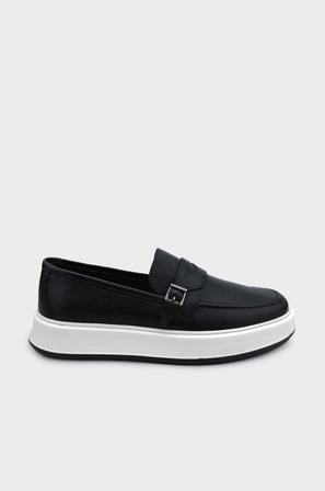 Comfort Taban Hakiki Deri Tokalı Erkek Loafer