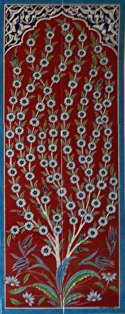 Armada Çini 40x100 Cm ED 708 Hayat Ağacı El dekoru Çini Pano