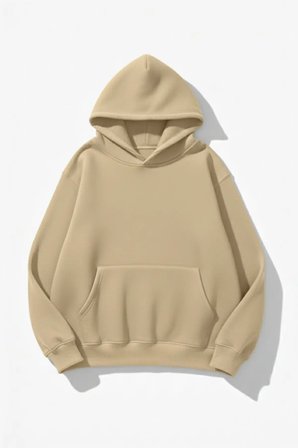 Unisex Yumuşak Dokulu All Eyez Me Baskılı Tasarım Oversize 3 İplik Hoodie Sweatshirt