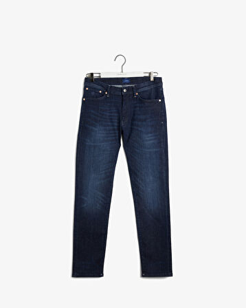GANT Erkek Lacivert Extra Slim Fit Jean Pantolon