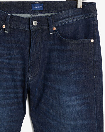 GANT Erkek Lacivert Extra Slim Fit Jean Pantolon