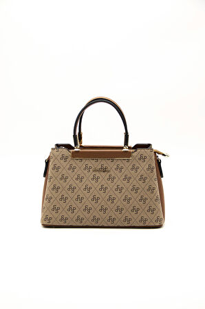 Kadın Omuz Çantası 913-43408 SİLVER POLO Kadın ÇANTASI M178 KOYU BEJ-MAT TABA