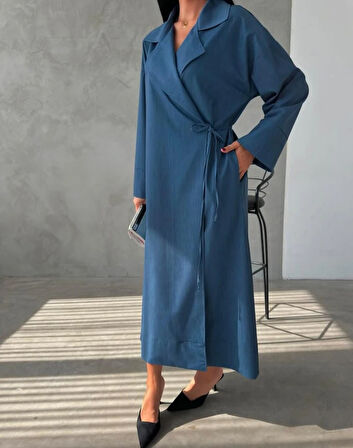 Siva Uzun Trençkot TNS-4340