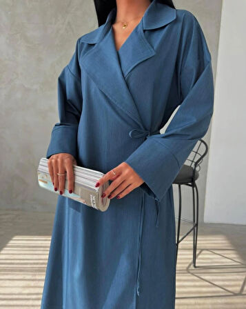 Siva Uzun Trençkot TNS-4340