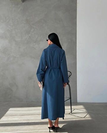 Siva Uzun Trençkot TNS-4340