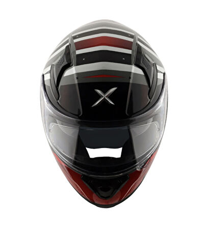 AXOR APEX HEX 2 - DULL COOL GREY RED / DCGR - Motosiklet Kask