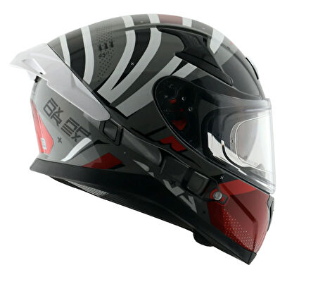 AXOR APEX HEX 2 - DULL COOL GREY RED / DCGR - Motosiklet Kask