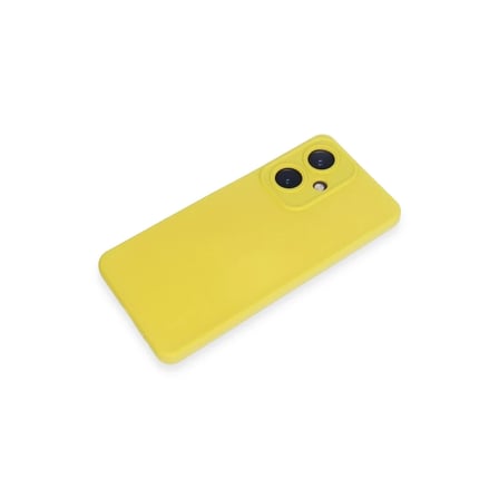 Vivo Y27 Kılıf Nano içi Kadife Silikon - Sarı