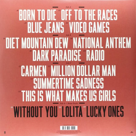 Lana Del Rey Born To Die LP Plak