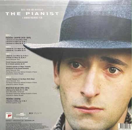 Music From The Motion Picture The Pianist A Roman Polanski Film Double LP Plak