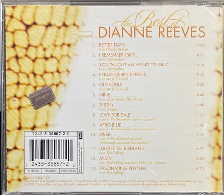CD The Best Of Dianne Reeves CD