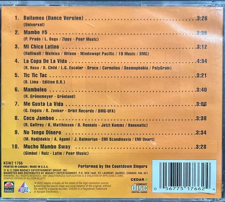 (Müzik CD sidir Plak Değildir) CD Latin Hits Bailamos CD