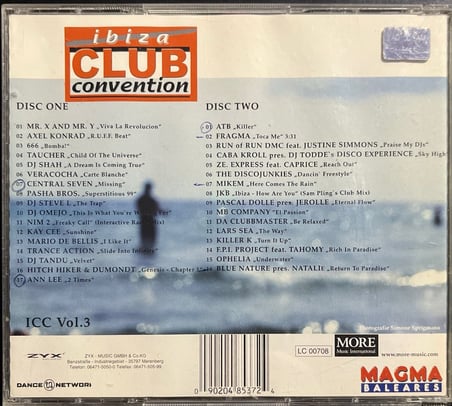 (Müzik CD sidir Plak Değildir) CD Ibiza Club Convention CD