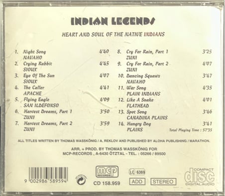 (Müzik CD sidir Plak Değildir) CD Indian Legends CD