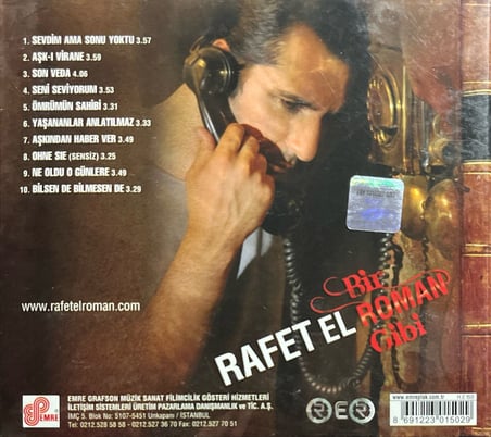 (Müzik CD sidir - Plak Değildir) CD Rafet El Roman Bir Roman Gibi CD