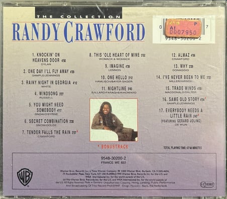 (Müzik CD sidir - Plak Değildir) CD Randy Crawford The Collection CD