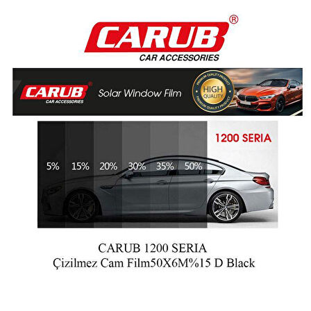 CARUB 1200 SERİA Çizilmez Cam Film50X6M%15 D Black