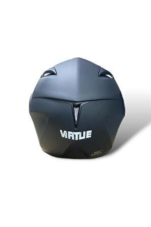 Vırtue siyah mat çene açılır kask