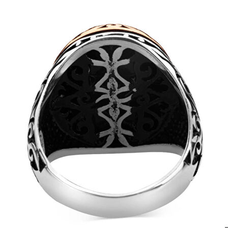 925 Ayar Gümüş Beyaz Sedef Taşlı Yüzük