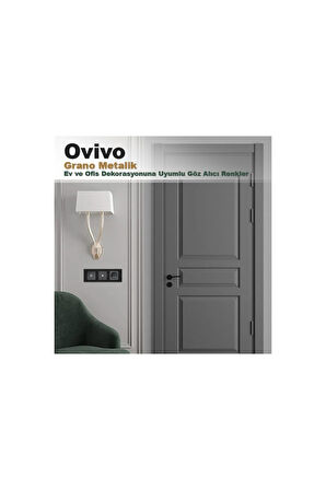 Ovivo Grano Metalik Vavien Anahtar Füme Siyah Çerçeve