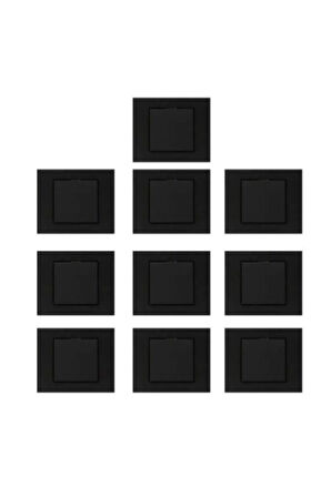 Ovivo Grano Siyah Anahtar 10'lu Paket