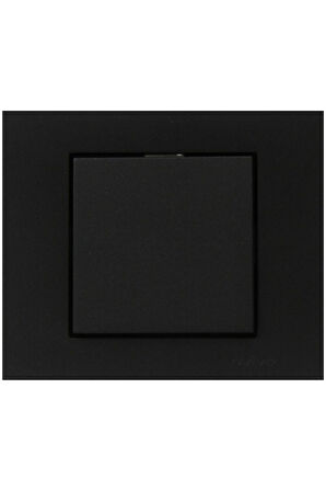 12 Adet Ovivo Grano Siyah Tekli Anahtar Çerçeve Dahil 12'li