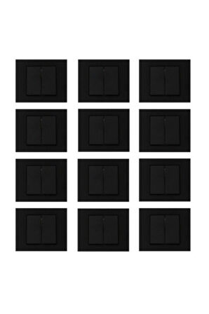 Ovivo Grano Siyah Komitatör 12'li Paket Çerçeve Dahil