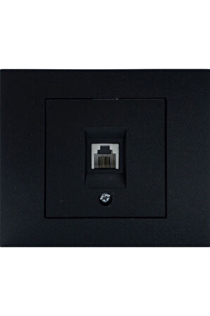 10 Adet Ovivo Grano Siyah Numeris Telefon Prizi Çerçeve Dahil 10'lu