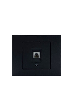 Ovivo Grano Siyah Telefon Prizi 12'li Paket (çerçeve Dahil)