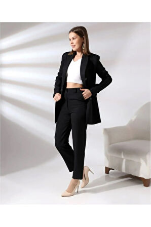 Verona Düğme Detay Blazer Takım TNS-4347