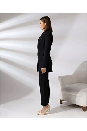 Verona Düğme Detay Blazer Takım TNS-4347