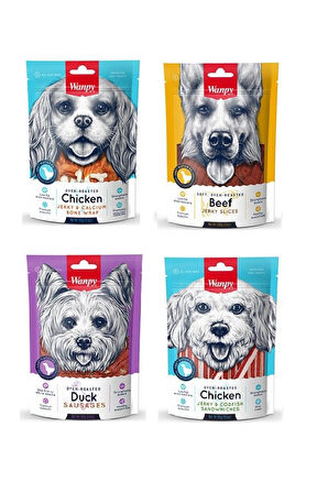 Wanpy 4 Çeşit Karma Köpek Ödülü 100 Gr. X 4 Adet