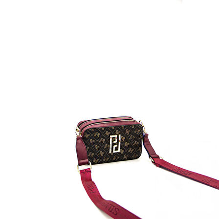 Silver Polo  Kadın Çapraz Çanta 1078-43476 SILVER POLO ÇAPRAZ BAYAN ÇANTASI M178 KAHVE SARI-MAT BORDO